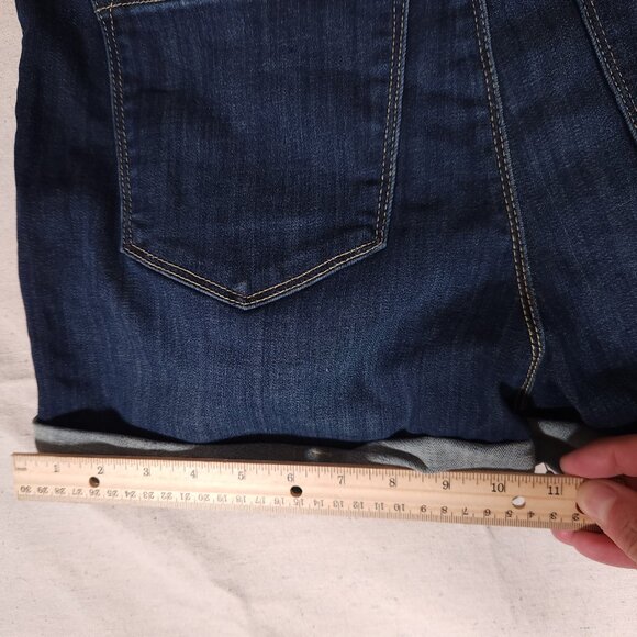 Judy Blue Denim Pull On Shorts Womens Size Large Cuffed Short Pants Jeans - Picture 7 of 12